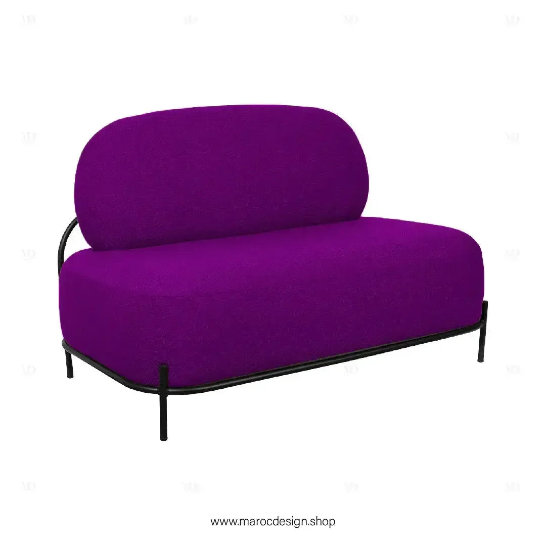 ALPINO Canapés et Fauteuils luxe et Confort Maroc Design-canapé, fauteil, Pouf, Meridienne-Maroc Design-Blanc-Velour-Maroc Design