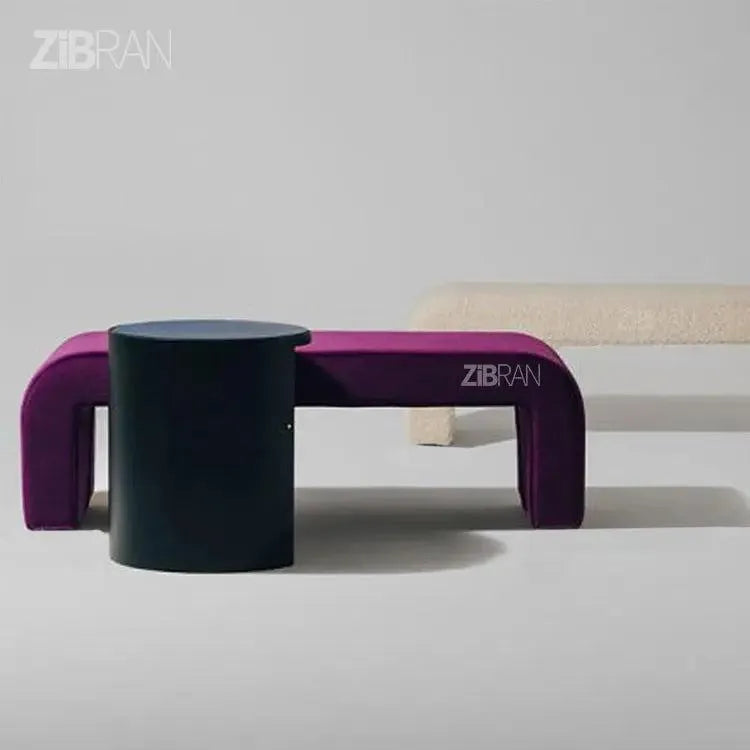 BRIDG canapé banc - tabouret-Banc, Tabouret, Chambre, Réception-Maroc Design-Blanc-Maroc Design