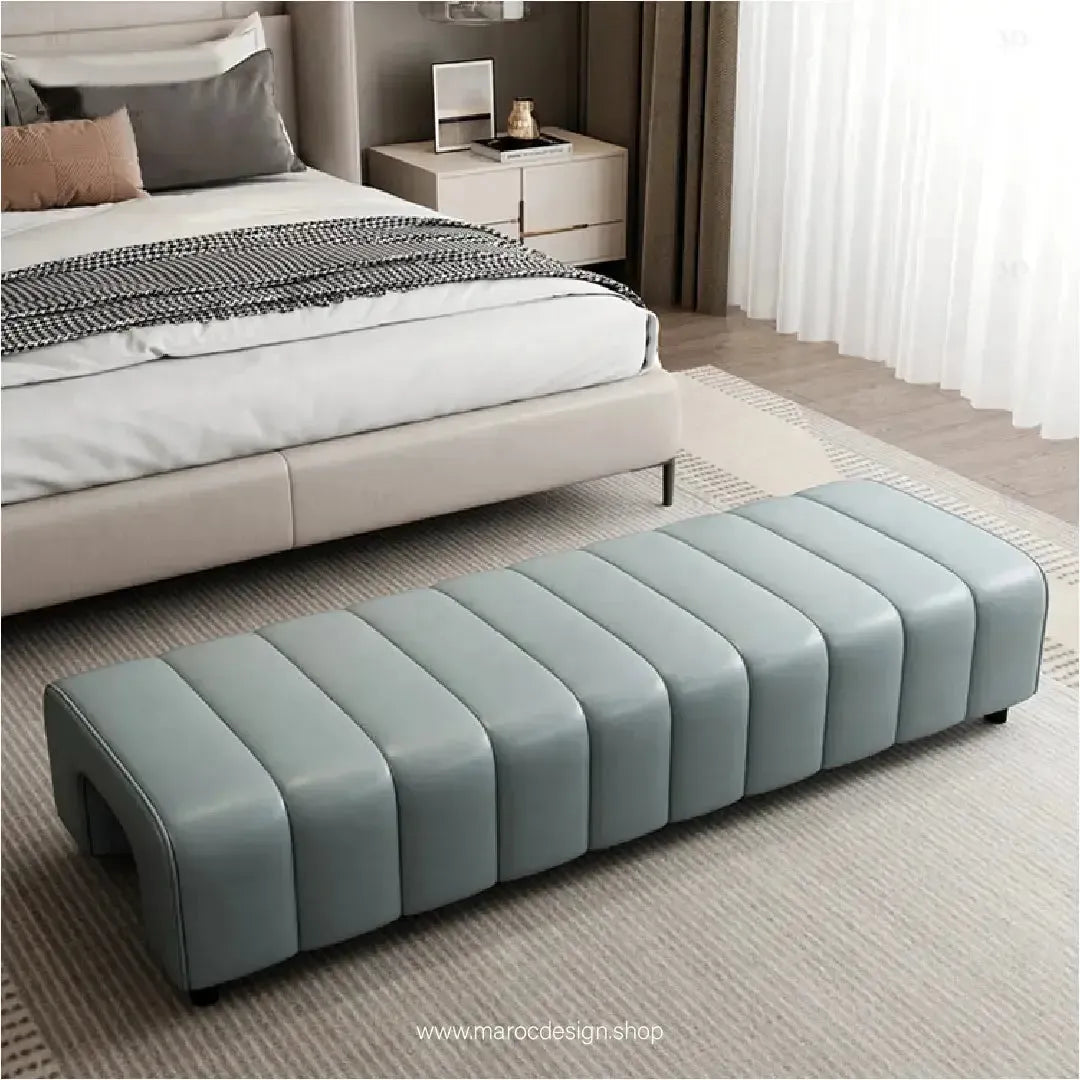 CAMEL, le banc qui vous offre un mélange parfait de confort et de sophistication By Maroc Design-Banc, Tabouret, Chambre, Réception-Maroc Design-Bleu-100-Maroc Design
