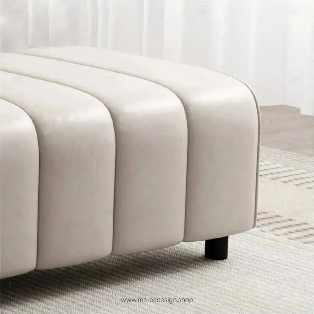 CAMEL, le banc qui vous offre un mélange parfait de confort et de sophistication By Maroc Design-Banc, Tabouret, Chambre, Réception-Maroc Design-Gris-100-Maroc Design