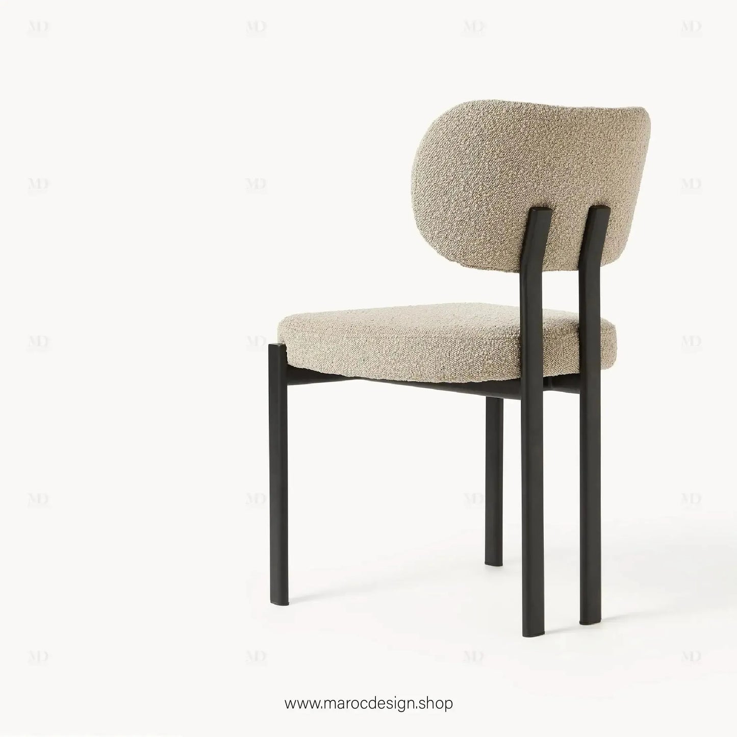 CASTRO - La Chaise minimaliste adapté pour Salle à manger ou Bureau-Chaise, Table à Manger,-Maroc Design-Beige-Maroc Design