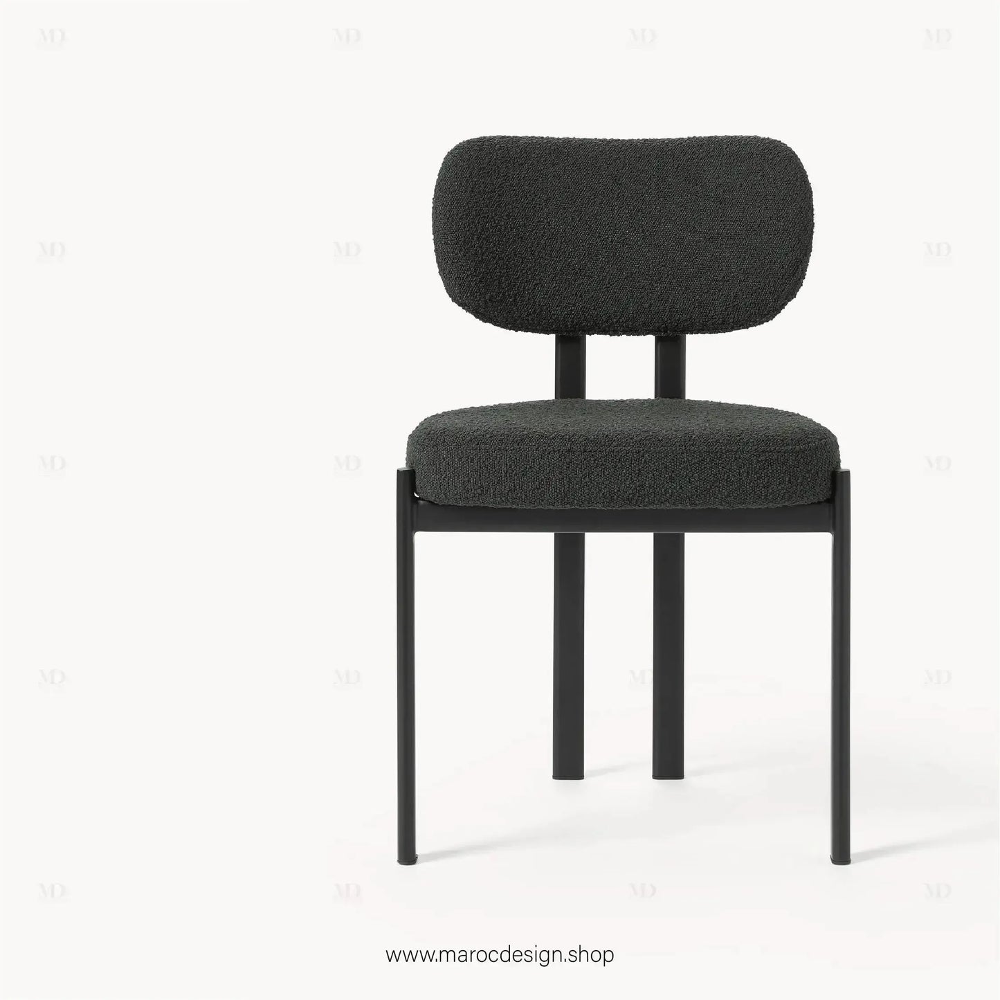 CASTRO - La Chaise minimaliste adapté pour Salle à manger ou Bureau-Chaise, Table à Manger,-Maroc Design-Blanc-Maroc Design