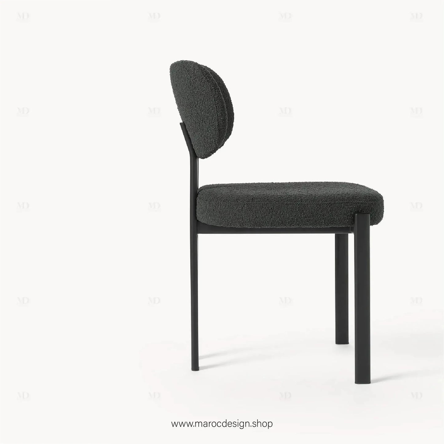 CASTRO - La Chaise minimaliste adapté pour Salle à manger ou Bureau-Chaise, Table à Manger,-Maroc Design-Blanc-Maroc Design