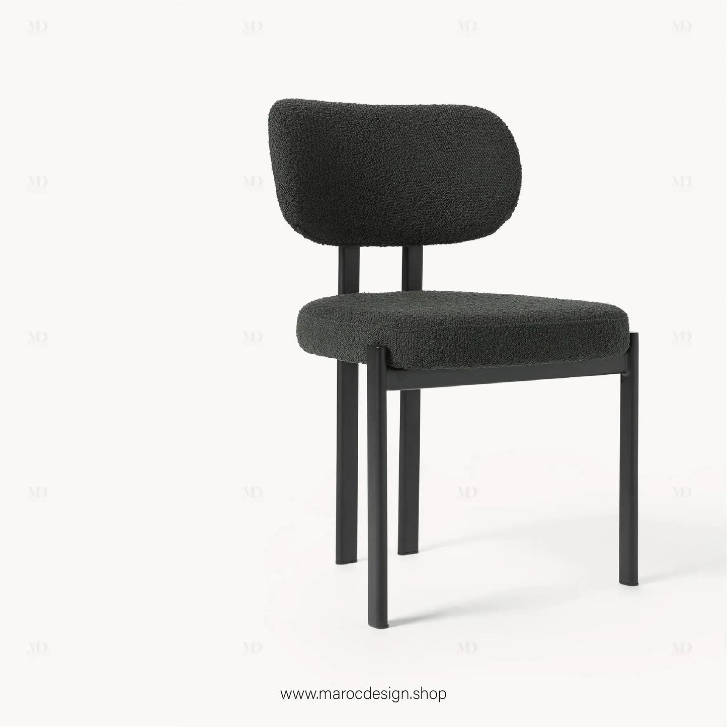 CASTRO - La Chaise minimaliste adapté pour Salle à manger ou Bureau-Chaise, Table à Manger,-Maroc Design-Blanc-Maroc Design