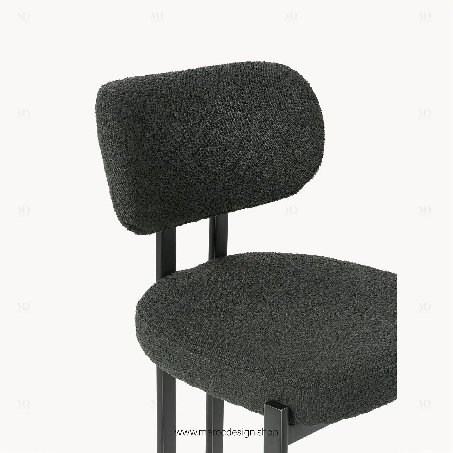CASTRO - La Chaise minimaliste adapté pour Salle à manger ou Bureau-Chaise, Table à Manger,-Maroc Design-Blanc-Maroc Design