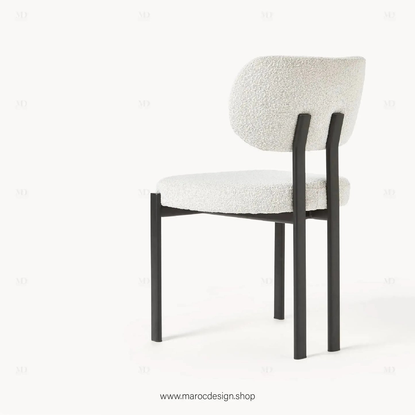 CASTRO - La Chaise minimaliste adapté pour Salle à manger ou Bureau-Chaise, Table à Manger,-Maroc Design-Blanc-Maroc Design