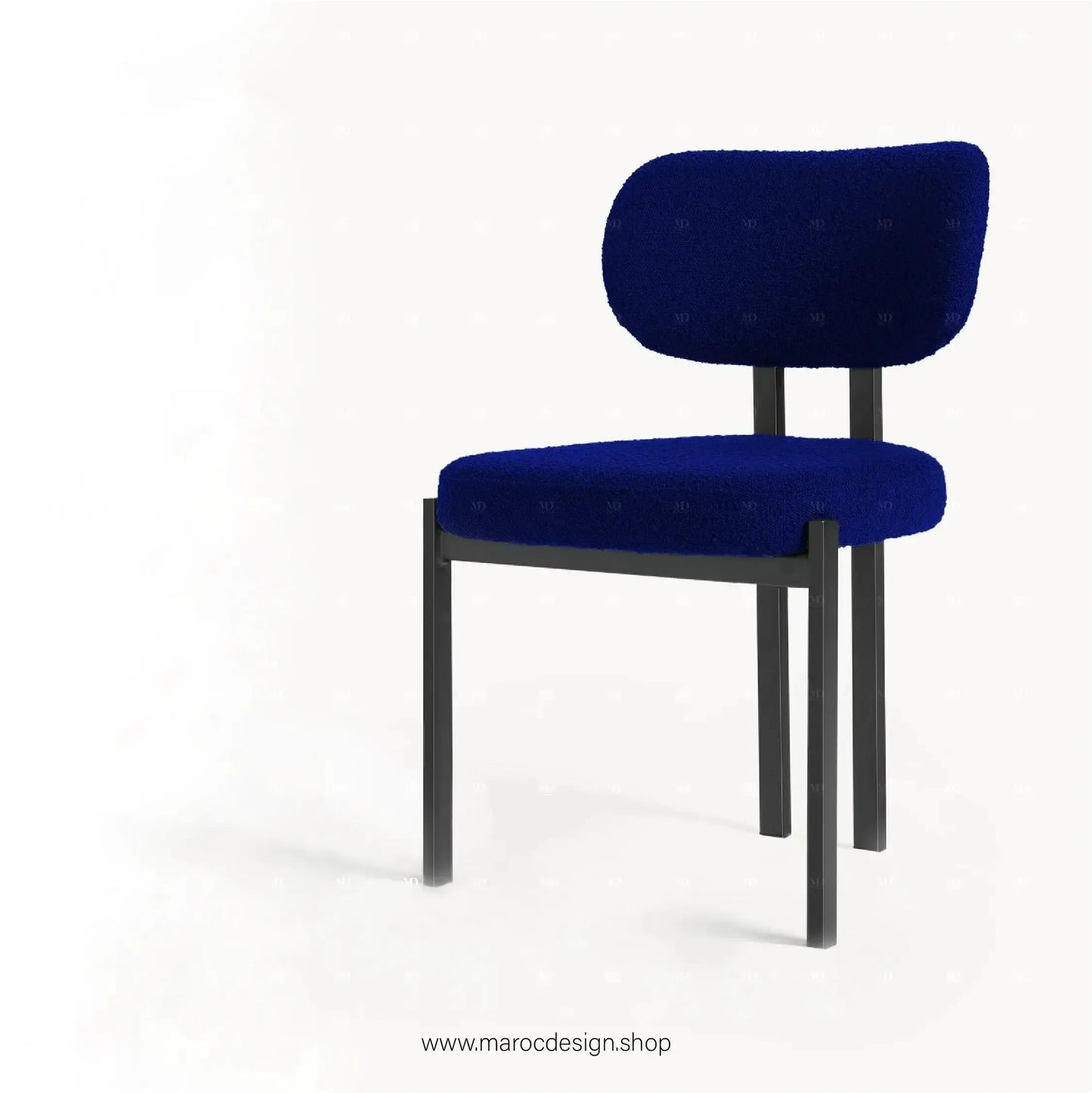 CASTRO - La Chaise minimaliste adapté pour Salle à manger ou Bureau-Chaise, Table à Manger,-Maroc Design-Bleu-Maroc Design