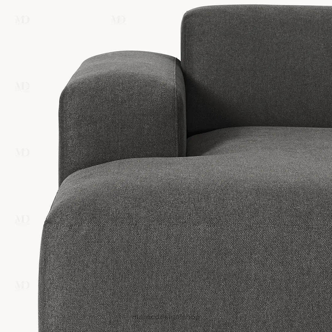 Canapé 2 Places XL MELVANA – Gris Anthracite Modulaire | Maroc Desig-canapé, fauteil, Pouf, Meridienne-Maroc Design-Maroc Design