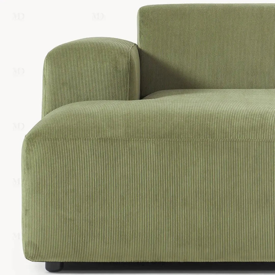 Canapé 2 Places XL MELVANA – Vert Olive Modulaire | Maroc Design-canapé, fauteil, Pouf, Meridienne-Maroc Design-Maroc Design