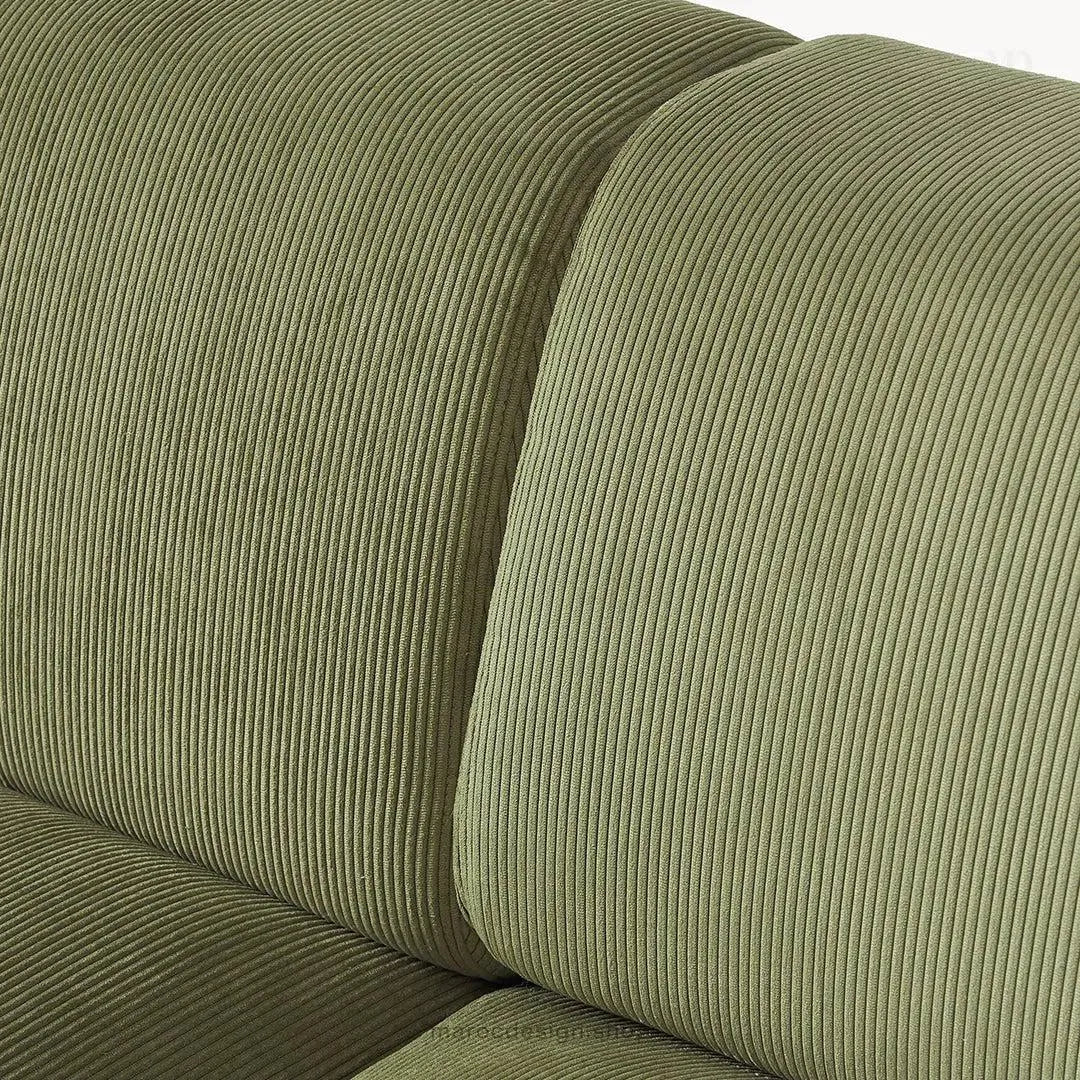 Canapé 2 Places XL MELVANA – Vert Olive Modulaire | Maroc Design-canapé, fauteil, Pouf, Meridienne-Maroc Design-Maroc Design