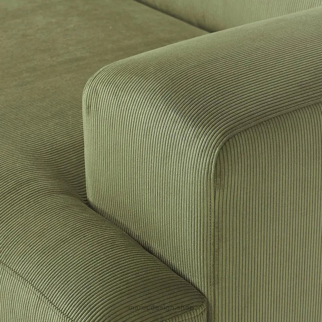 Canapé 2 Places XL MELVANA – Vert Olive Modulaire | Maroc Design-canapé, fauteil, Pouf, Meridienne-Maroc Design-Maroc Design