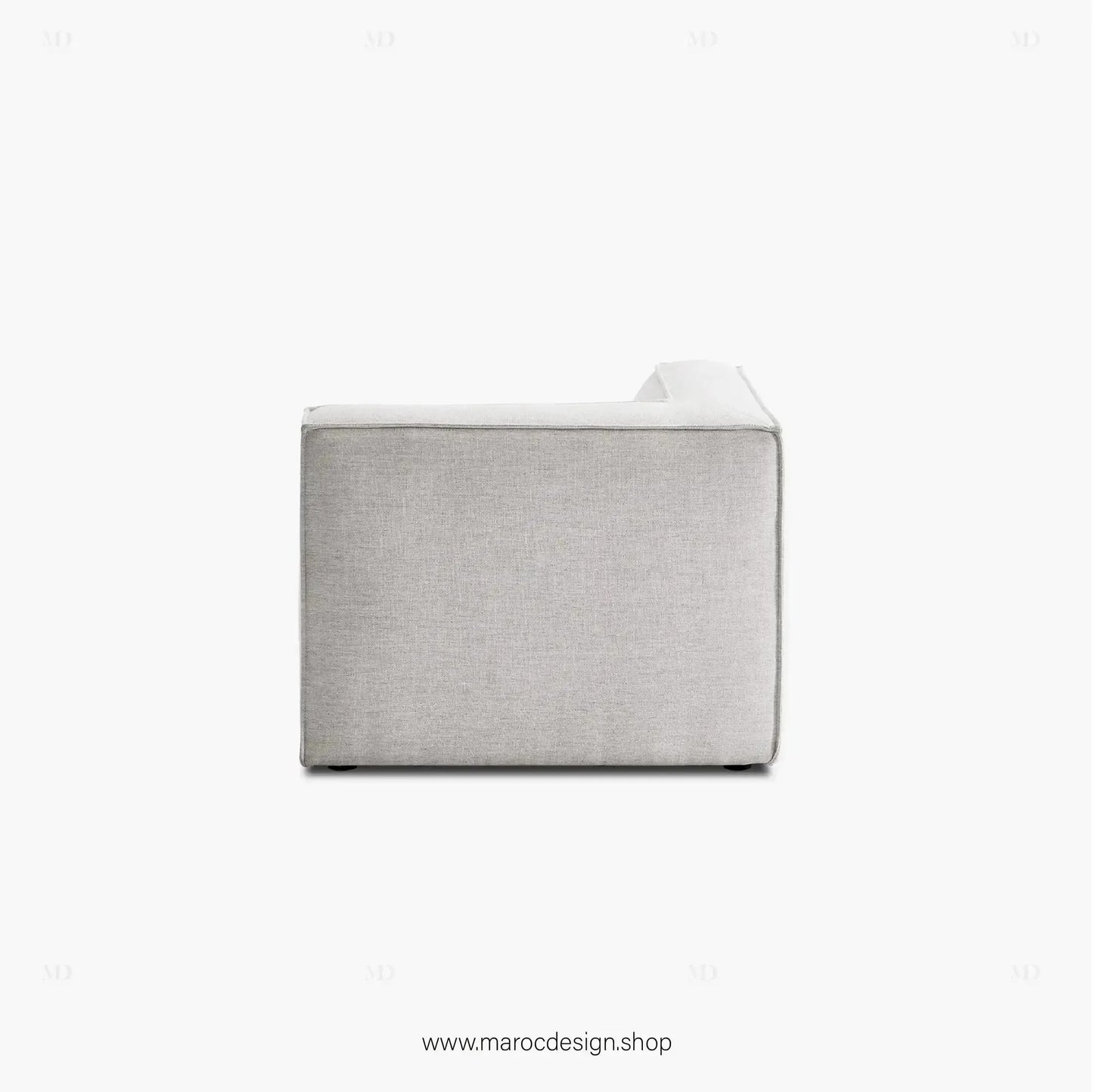 Canapé d'Angle BOXTER - Élégance Moderne et Modulabilité-canapé, fauteil, Meridienne,-Maroc Design-Noir-Maroc Design