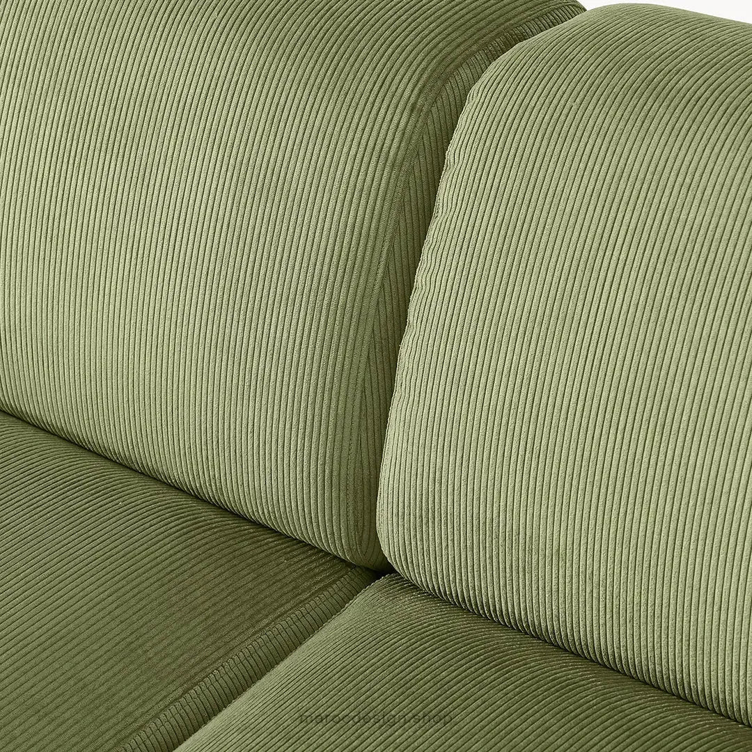 Canapé d'Angle Modulable MELVANA XXL Vert Olive – Confort & Élégance | Maroc Design-canapé, fauteil, Pouf, Meridienne-Maroc Design-Maroc Design