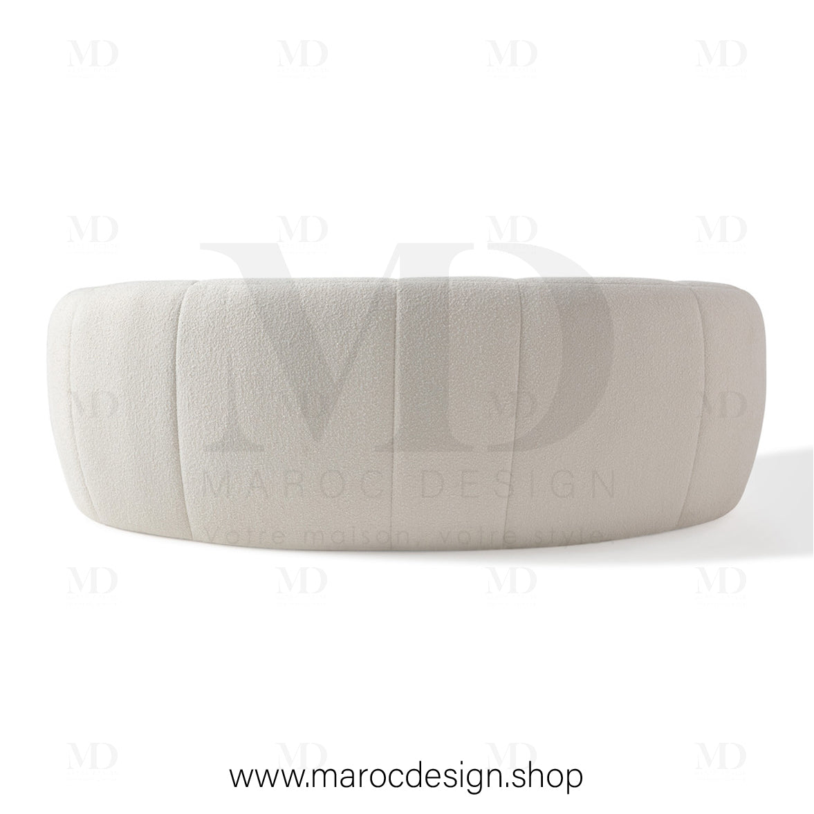 Canapé ALEXIS 3 Places Blanc – Design Moderne & Confort Haut de Gamme | Maroc Design