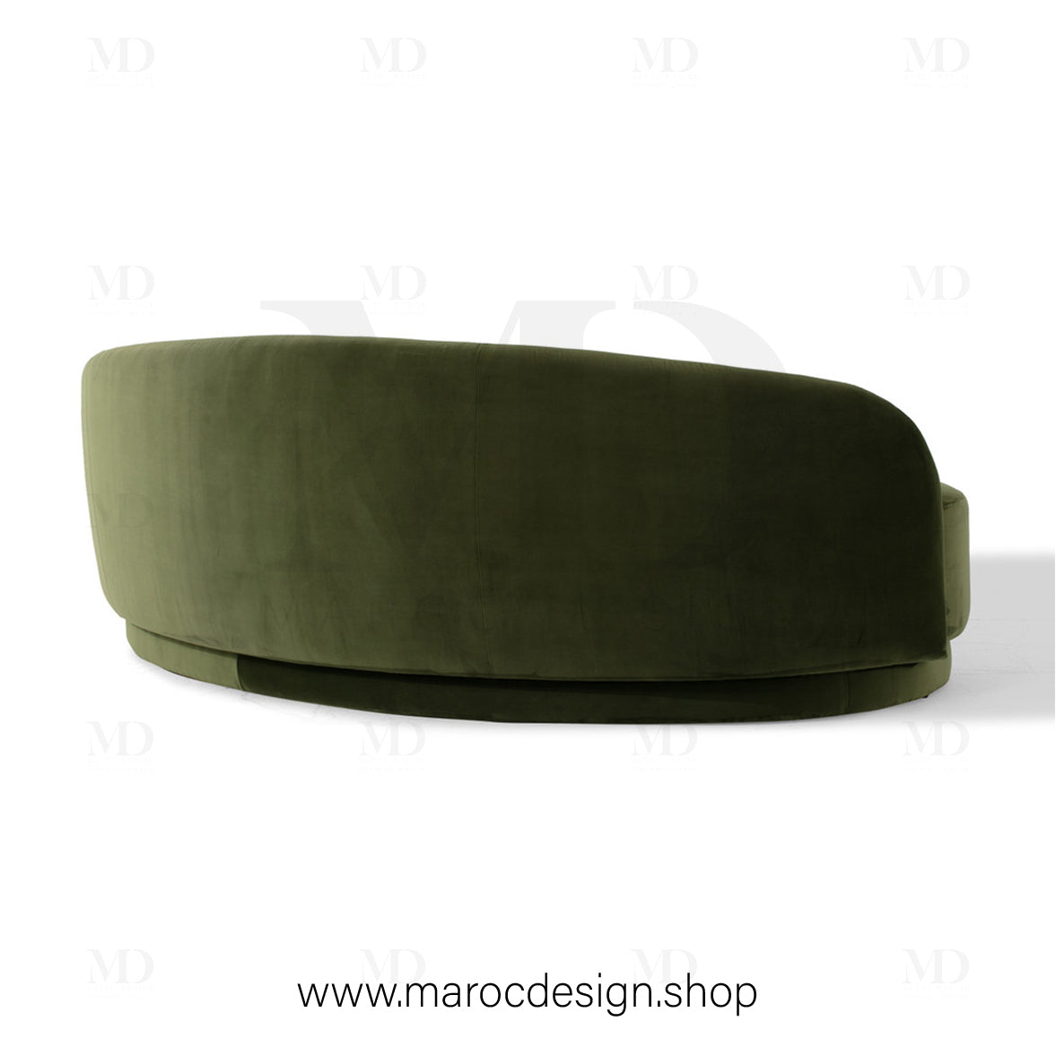 Canapé ALEXIS 3 Places Velours Vert – Design Moderne & Confort Premium | Maroc Design