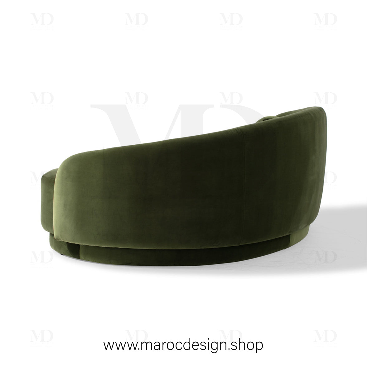 Canapé ALEXIS 3 Places Velours Vert – Design Moderne & Confort Premium | Maroc Design