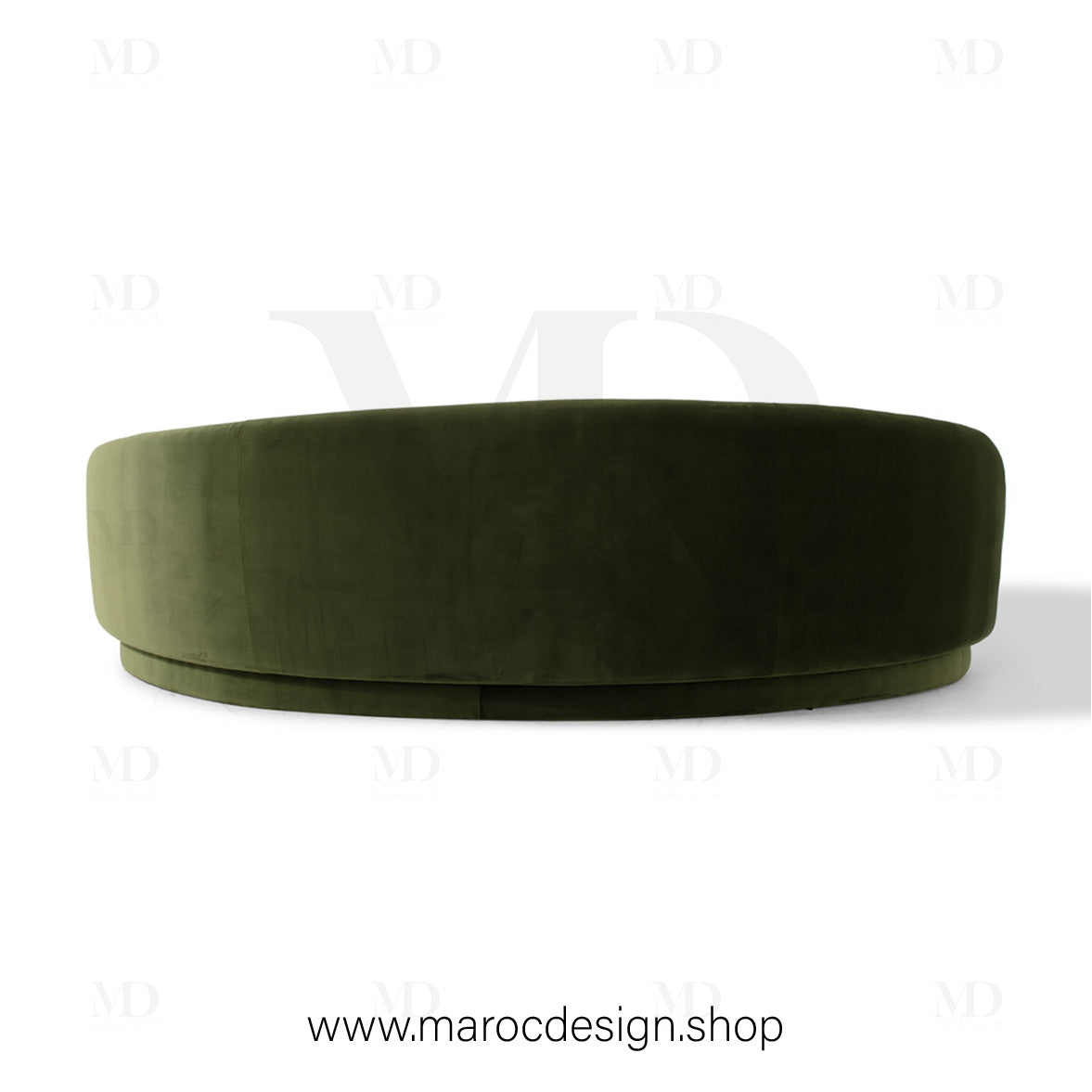 Canapé ALEXIS 3 Places Velours Vert – Design Moderne & Confort Premium | Maroc Design
