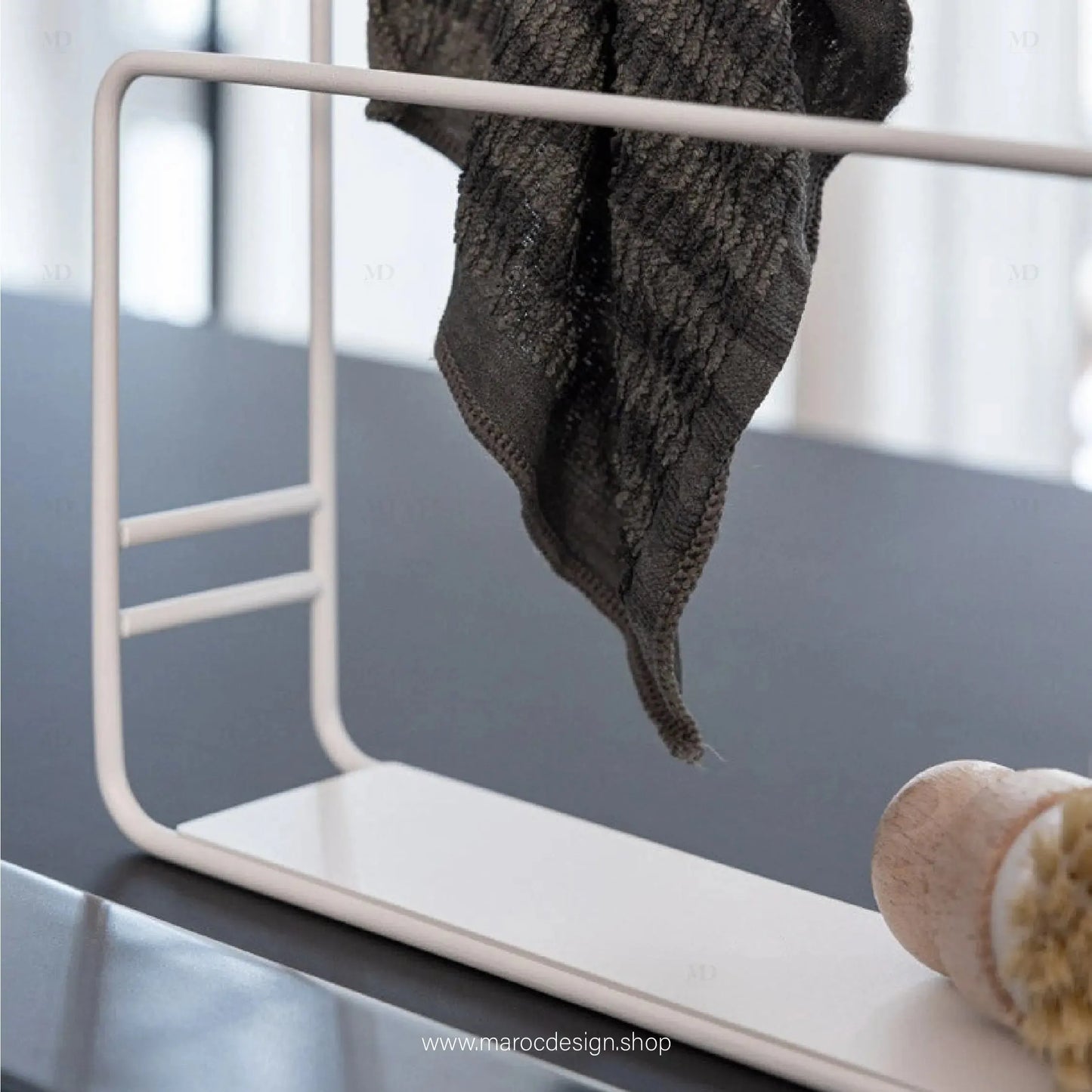 EYSYO Porte-torchons Accesoir Cuisine-Accesoire Cuisine-Maroc Design-Noir-Maroc Design