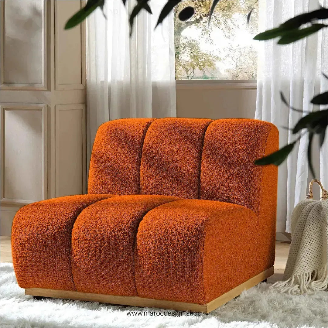LEONY Simple & Corner Composer, personnalisé et Transformer votre salon-Canapé, Fauteil, Chaise, Pouf, Meridienne, Modilable,-Maroc Design-Blanc-Simple-Maroc Design