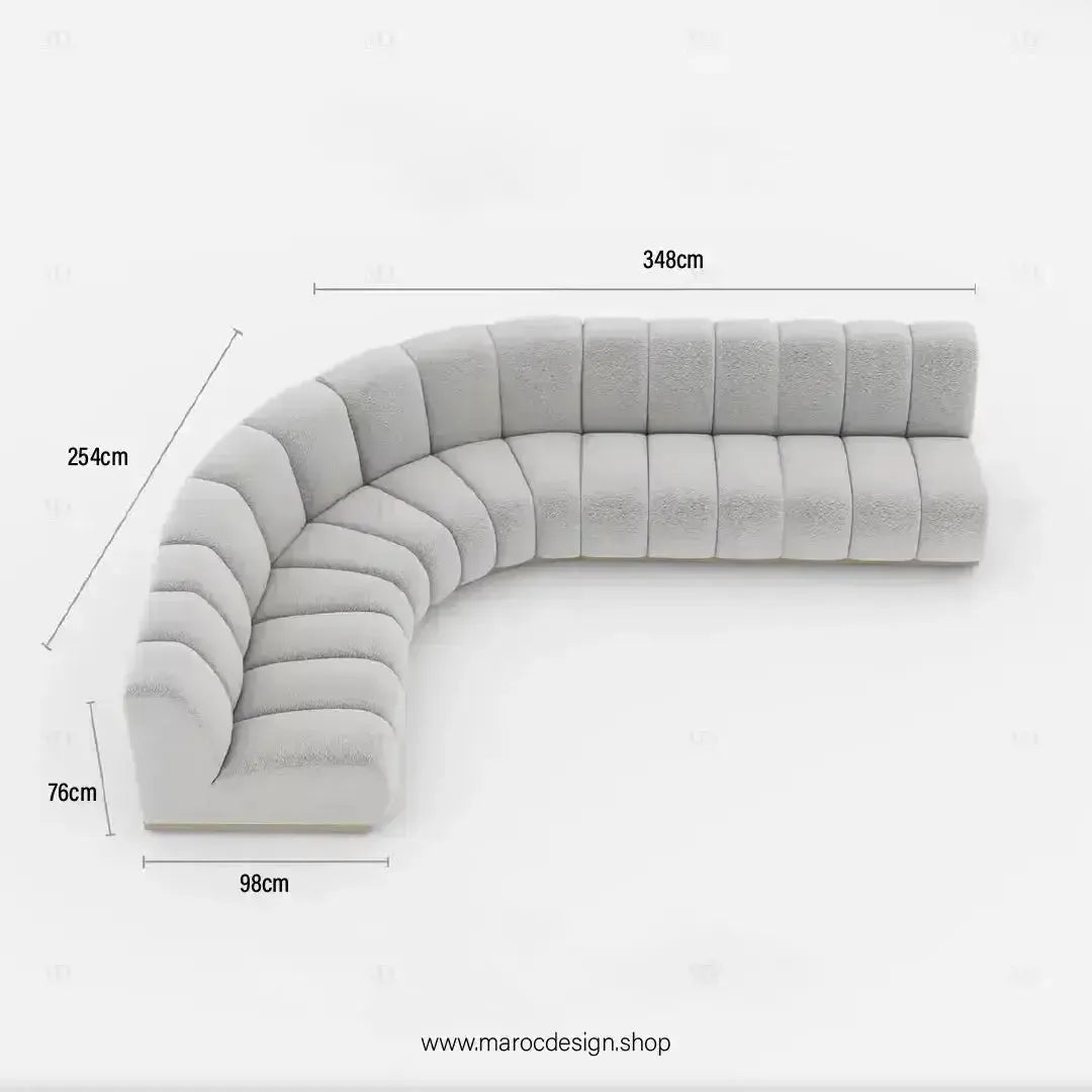 LEONY Simple & Corner Composer, personnalisé et Transformer votre salon-Canapé, Fauteil, Chaise, Pouf, Meridienne, Modilable,-Maroc Design-Blanc-Simple-Maroc Design
