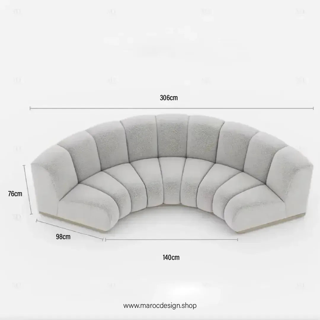 LEONY Simple & Corner Composer, personnalisé et Transformer votre salon-Canapé, Fauteil, Chaise, Pouf, Meridienne, Modilable,-Maroc Design-Blanc-Simple-Maroc Design