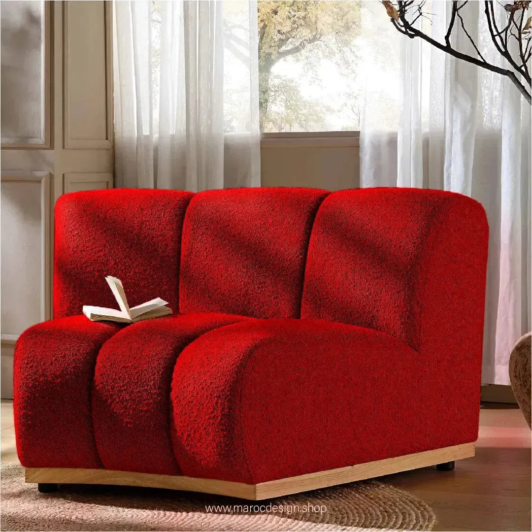 LEONY Simple & Corner Composer, personnalisé et Transformer votre salon-Canapé, Fauteil, Chaise, Pouf, Meridienne, Modilable,-Maroc Design-Blanc-Simple-Maroc Design