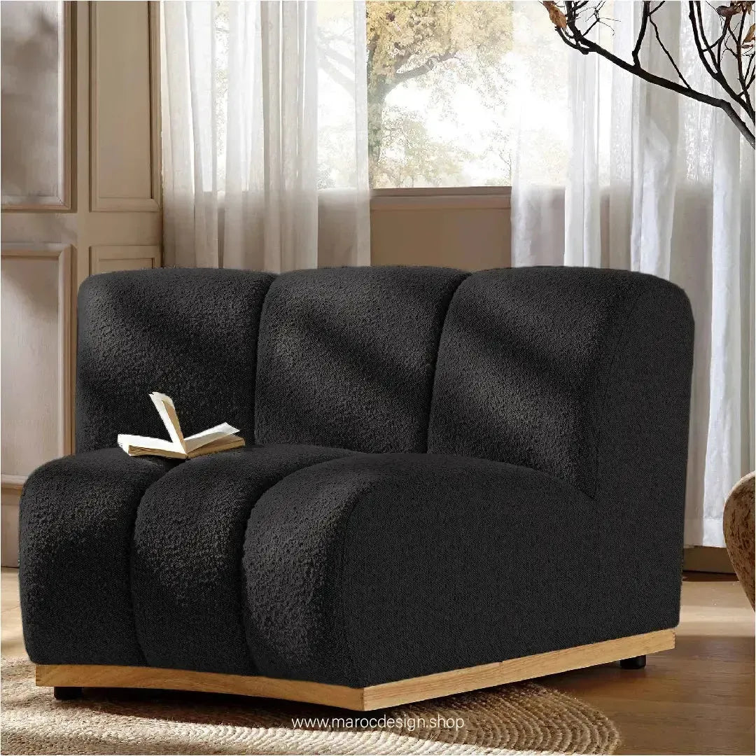 LEONY Simple & Corner Composer, personnalisé et Transformer votre salon-Canapé, Fauteil, Chaise, Pouf, Meridienne, Modilable,-Maroc Design-Blanc-Simple-Maroc Design