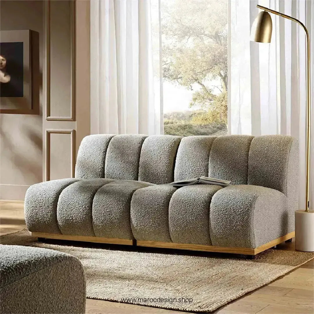 LEONY Simple & Corner Composer, personnalisé et Transformer votre salon-Canapé, Fauteil, Chaise, Pouf, Meridienne, Modilable,-Maroc Design-Blanc-Simple-Maroc Design