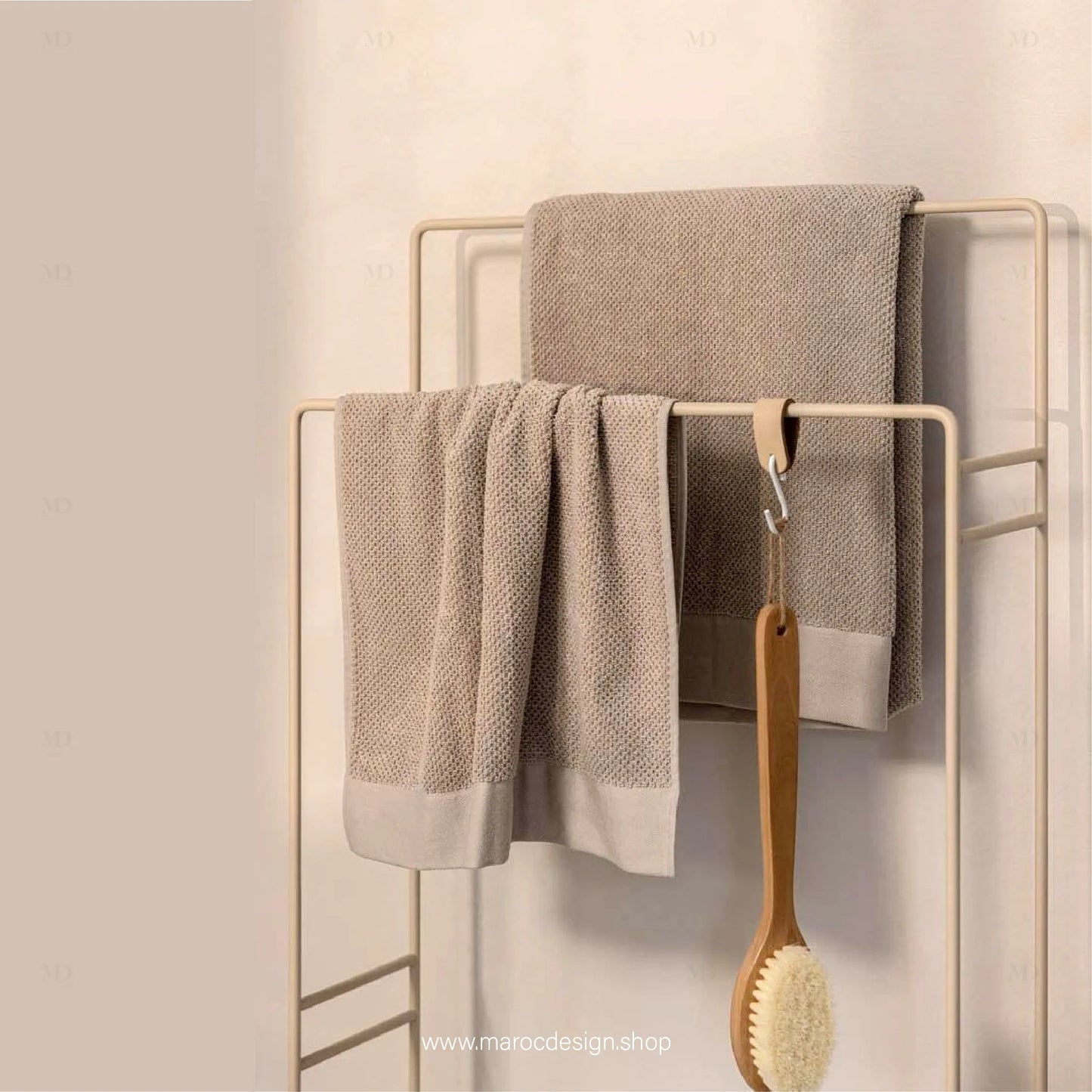 LISMA Porte-serviettes Accesoir Salle de Bain-Accesoire Salle de Bain-Maroc Design-Noir-Maroc Design