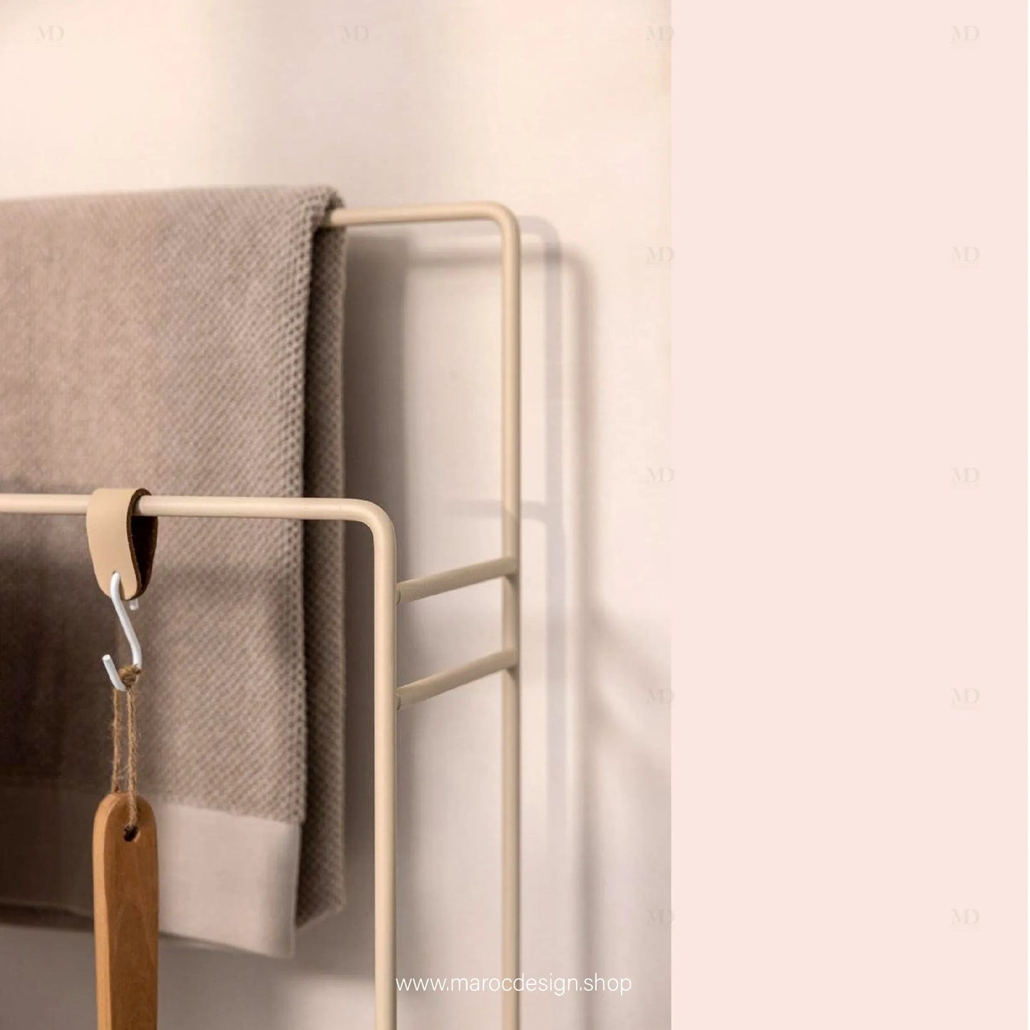 LISMA Porte-serviettes Accesoir Salle de Bain-Accesoire Salle de Bain-Maroc Design-Noir-Maroc Design