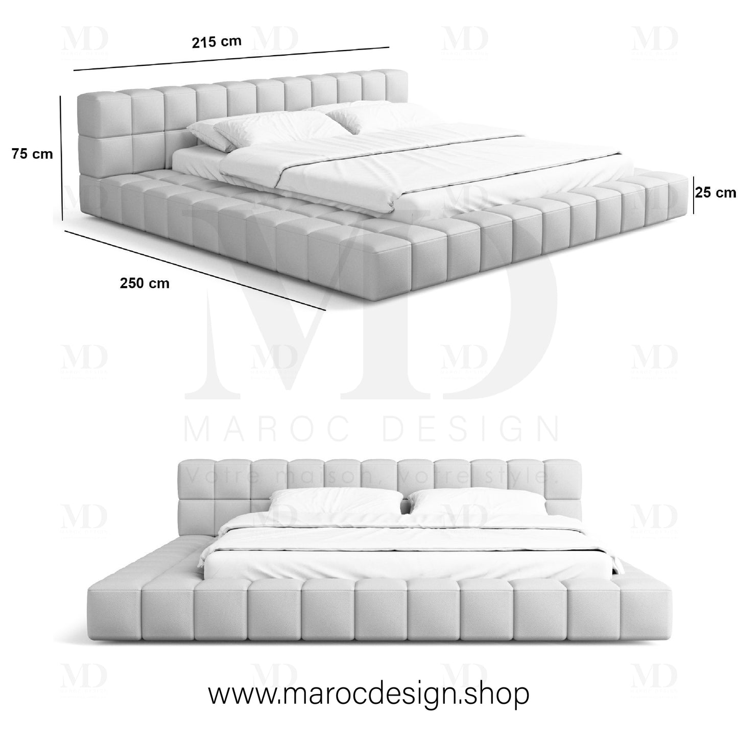 <img src="image8.jpg" alt="Lit coffre grande taille 160x200 cm 180x200 cm 200x200 cm" />