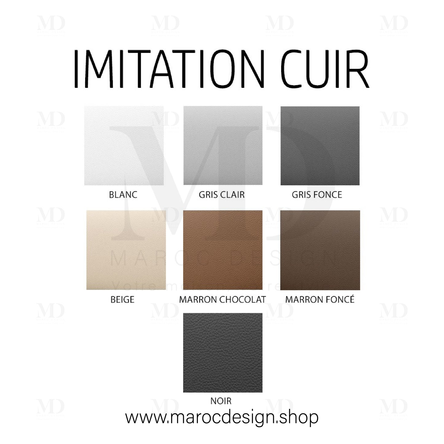 echantillons-cuir-synthetique-marocdesign.jpg
ALT : Échantillons imitation cuir – revêtement lit et canapé – Maroc Design – design luxe Pastel Living, Guzelhome