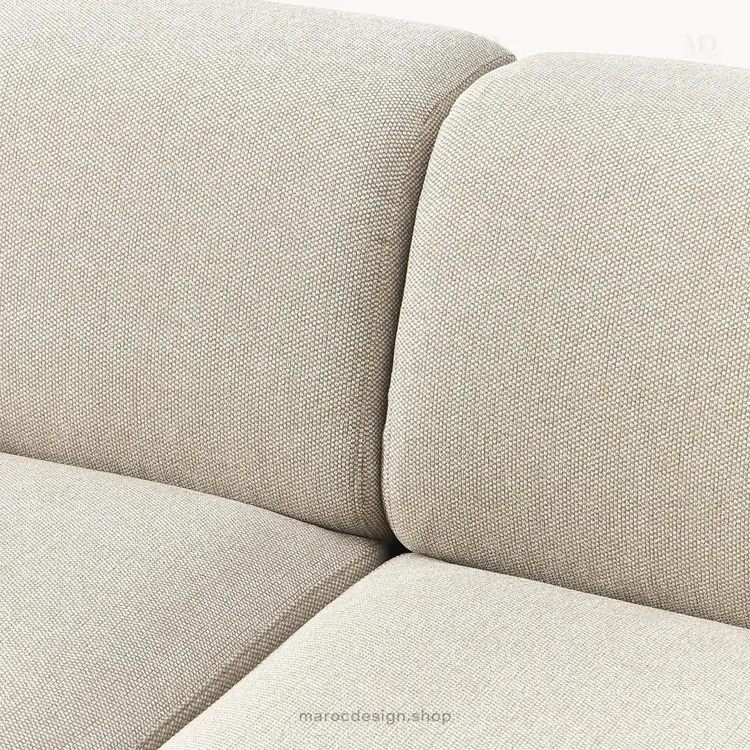 MELVANA Canapé 2 Places Beige Naturel – Confort Épuré & Design Apaisant | Maroc Design-canapé, fauteil, Pouf, Meridienne-Maroc Design-Maroc Design