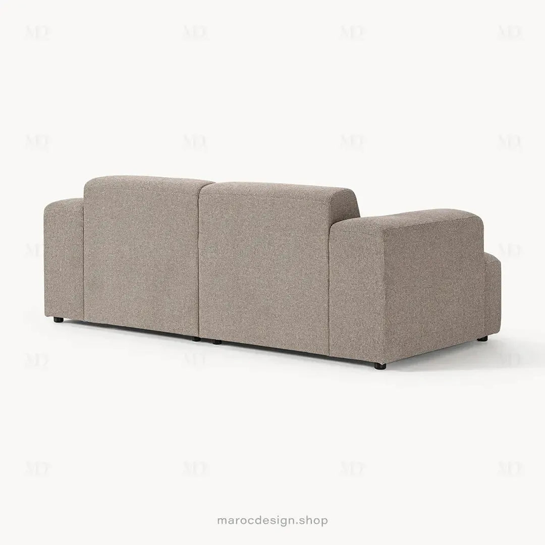 MELVANA – Canapé 2 Places (S) Grège-canapé, fauteil, Pouf, Meridienne-Maroc Design-Maroc Design