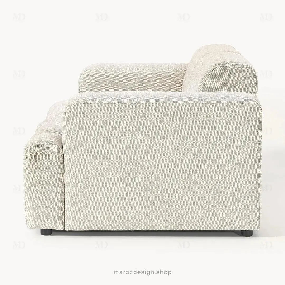 MELVANA – Canapé (S) 2 Places Beige-canapé, fauteil, Pouf, Meridienne-Maroc Design-Maroc Design