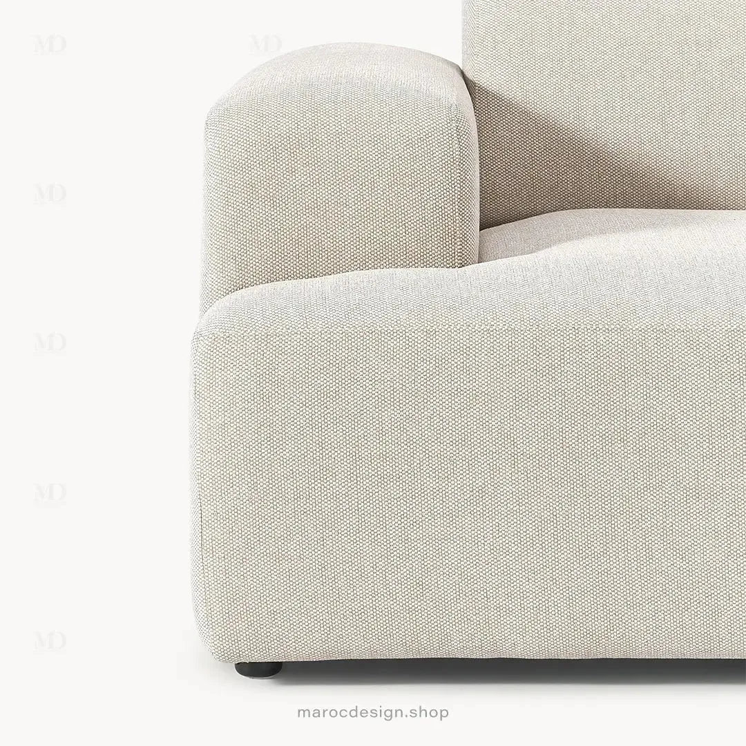 MELVANA – Canapé (S) 2 Places Beige-canapé, fauteil, Pouf, Meridienne-Maroc Design-Maroc Design