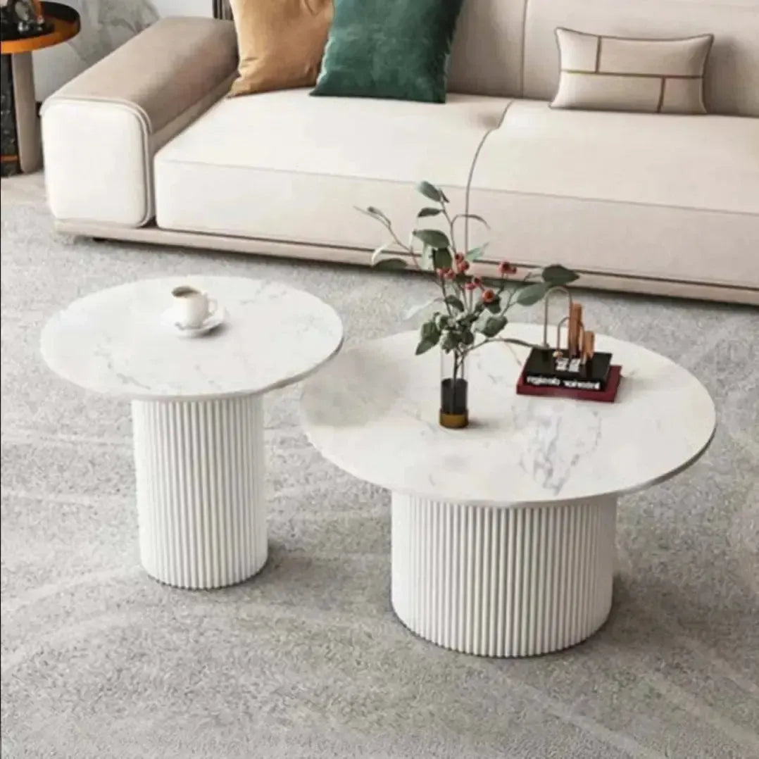 MIRAL DUO DE TABLES BASSES – Élégance et Praticité pour Votre Espace de Vie-Table Basse Salon Séjour, table de chevet, Tables de coin, table gigogne-Maroc Design-Noir-Maroc Design
