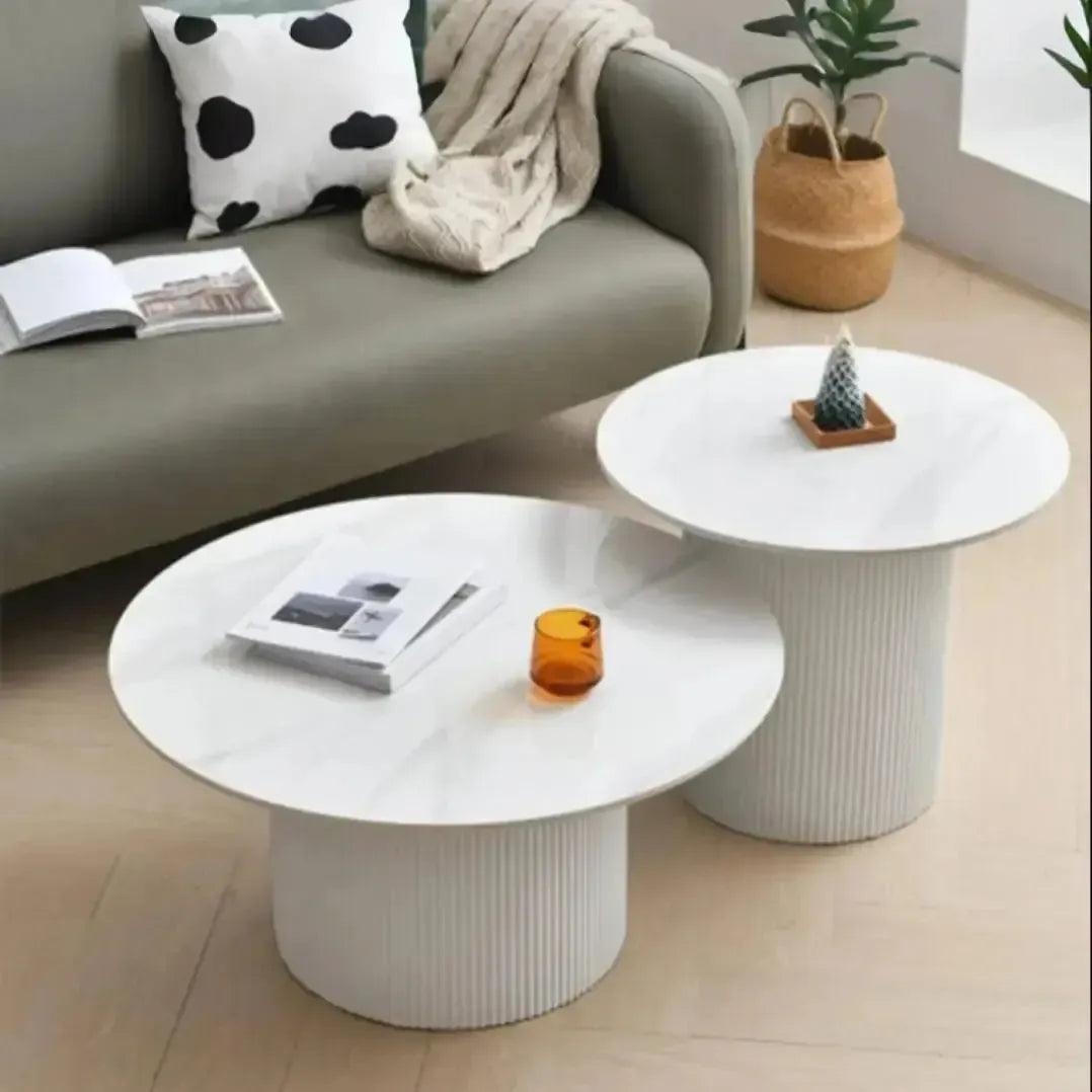 MIRAL DUO DE TABLES BASSES – Élégance et Praticité pour Votre Espace de Vie-Table Basse Salon Séjour, table de chevet, Tables de coin, table gigogne-Maroc Design-Noir-Maroc Design
