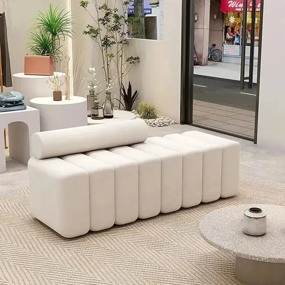 MODENA Banc Canapé / Découvrez le Charme et le Confort / By Maroc Design-Maroc Design-Noir & Blanc-120x45x60cm-Maroc Design