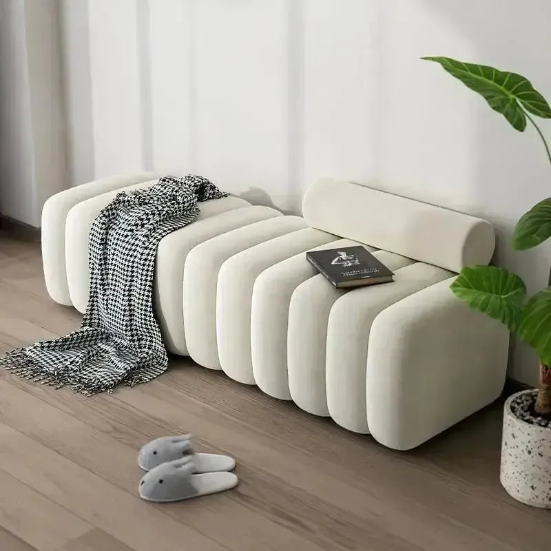 MODENA Banc Canapé / Découvrez le Charme et le Confort / By Maroc Design-Maroc Design-Noir & Blanc-120x45x60cm-Maroc Design