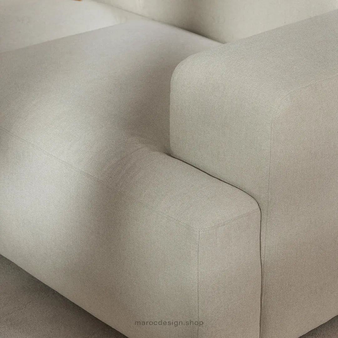 MELVANA -2- places_Blanc Cassé- canapé d'angle, modulaire, Salon, Séjour Maroc Design