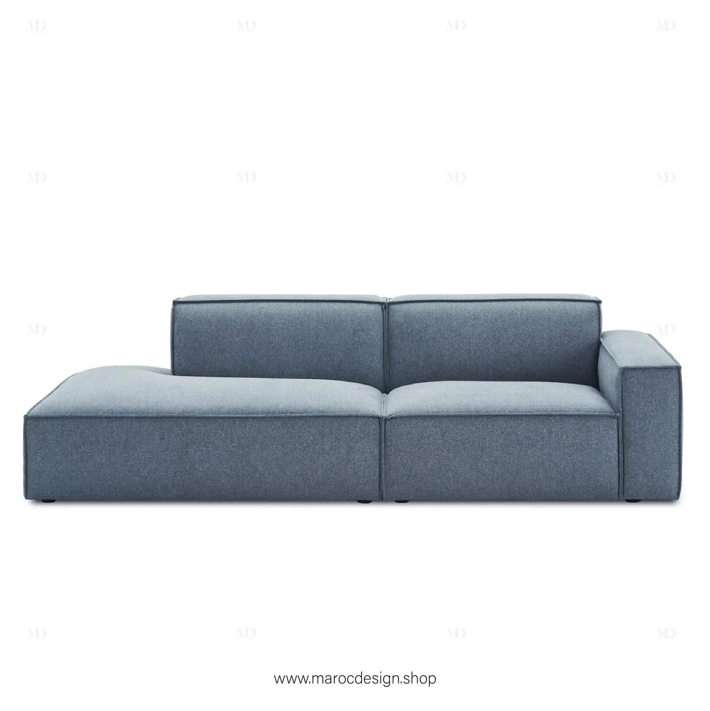 Méridienne 2 Places Droite / BOXTER, Canapé / Salon / Séjour / Espace de Réception-canapé, fauteil, Pouf, Meridienne-Maroc Design-Beige-Maroc Design