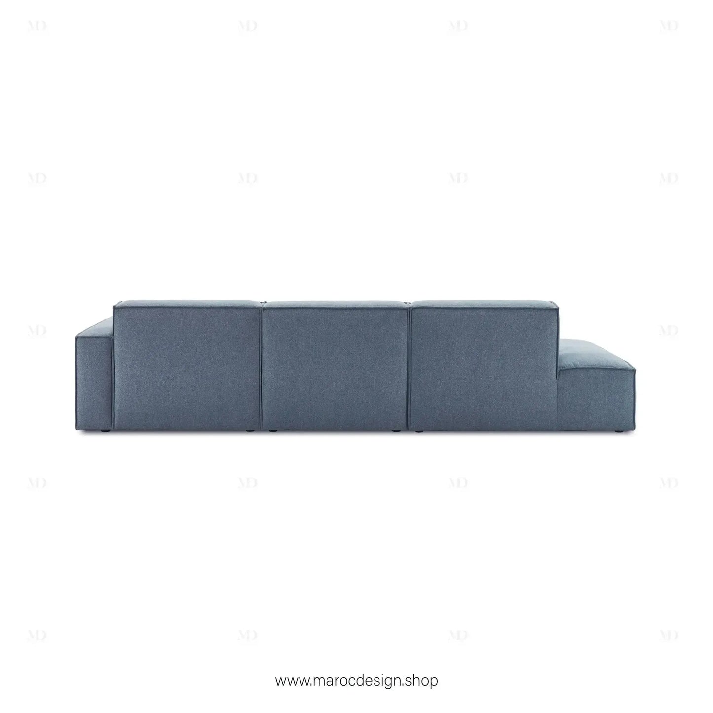 Méridienne 3 Places Droite / BOXTER, Canapé / Salon / Séjour / Espace de Réception-canapé, fauteil, Pouf, Meridienne-Maroc Design-Beige-Texture-Maroc Design