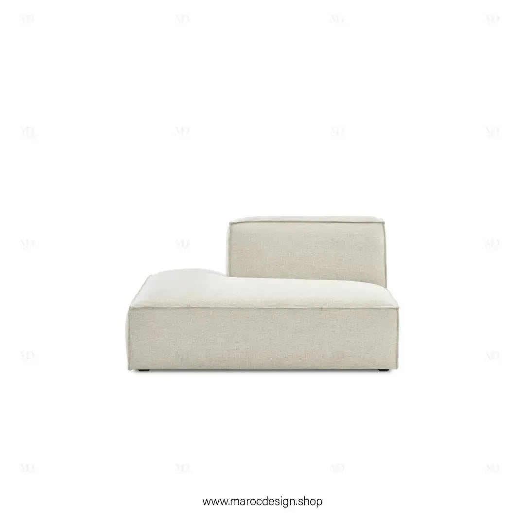 Méridienne Droite / BOXTER / Confort Élégant et Design Moderne-canapé, fauteil, Pouf, Meridienne-Maroc Design-Noir-Maroc Design