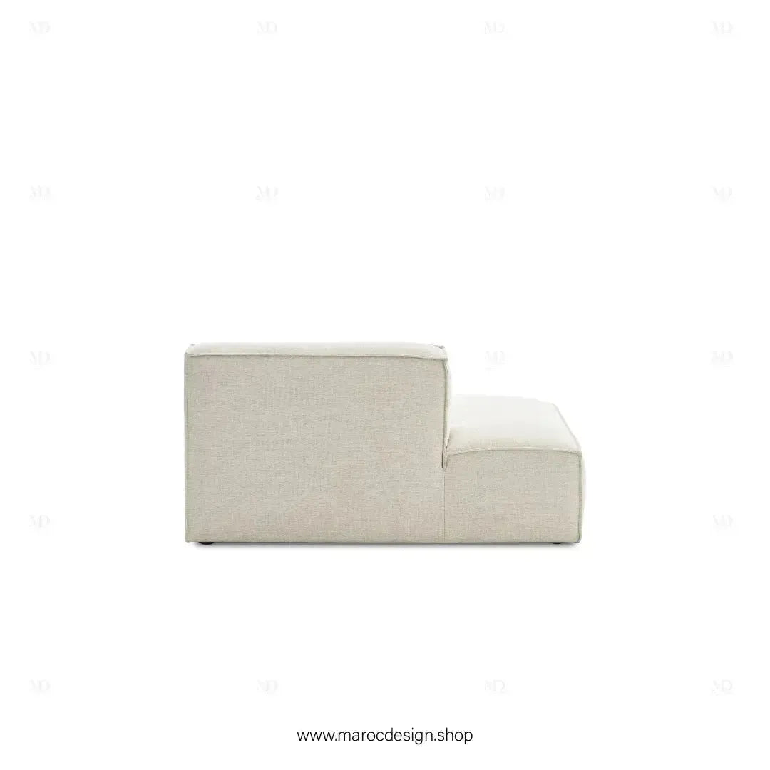 Méridienne Droite / BOXTER / Confort Élégant et Design Moderne-canapé, fauteil, Pouf, Meridienne-Maroc Design-Noir-Maroc Design