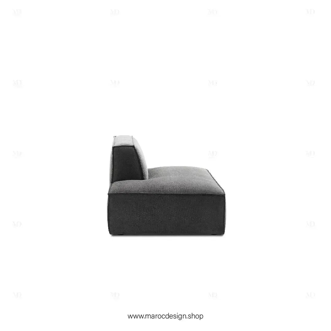 Méridienne Droite / BOXTER / Confort Élégant et Design Moderne-canapé, fauteil, Pouf, Meridienne-Maroc Design-Noir-Maroc Design