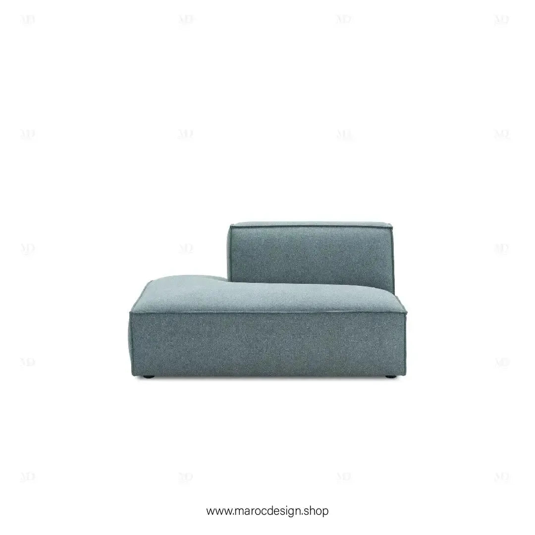 Méridienne Droite / BOXTER / Confort Élégant et Design Moderne-canapé, fauteil, Pouf, Meridienne-Maroc Design-Noir-Maroc Design