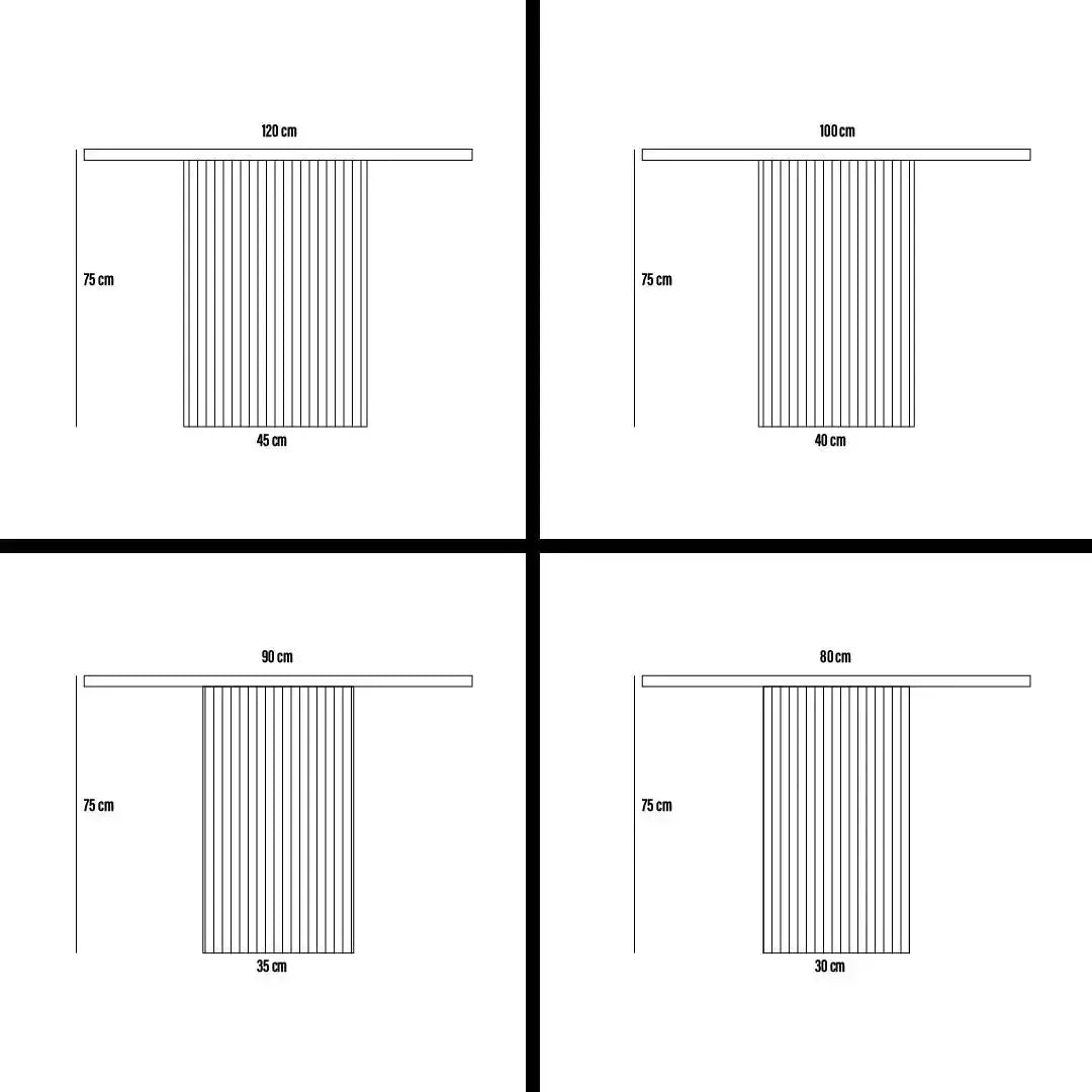 PANDA TABLE À MANGER – Élégance et Modernité pour Votre Intérieur-Maroc Design-80cm-Maroc Design