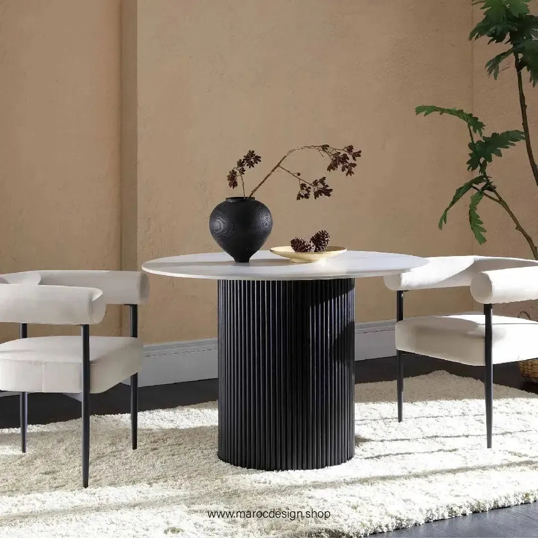 PANDA TABLE À MANGER – Élégance et Modernité pour Votre Intérieur-Maroc Design-80cm-Maroc Design