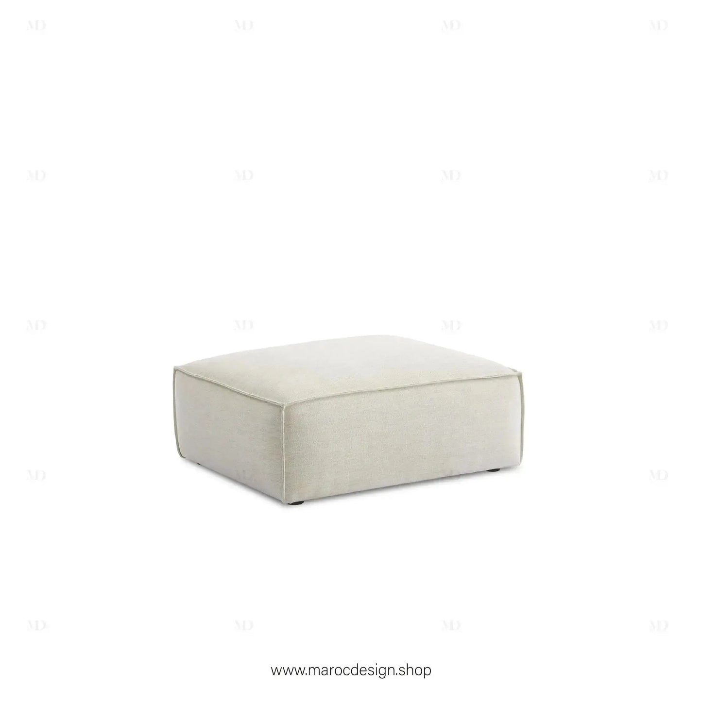 Pouf BOXTER - Élégance Moderne et Polyvalence-canapé, fauteil, pouf, meridienne-Maroc Design-Noir-Maroc Design